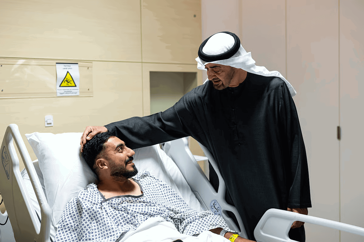 נשיא איחוד האמירויות, השייח' מוחמד בן זאיד בעת הביקור