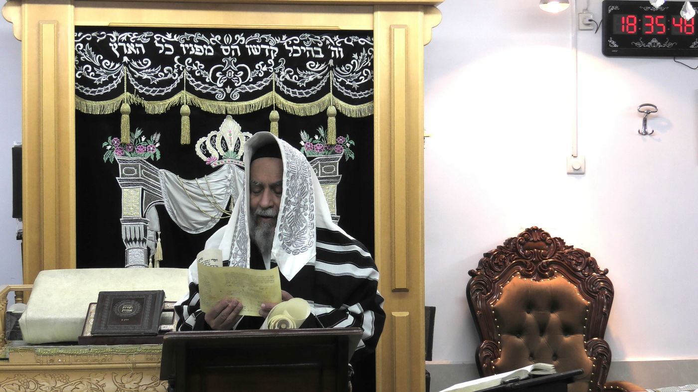 פורים אצל הגאון רבי יצחק רצאבי 