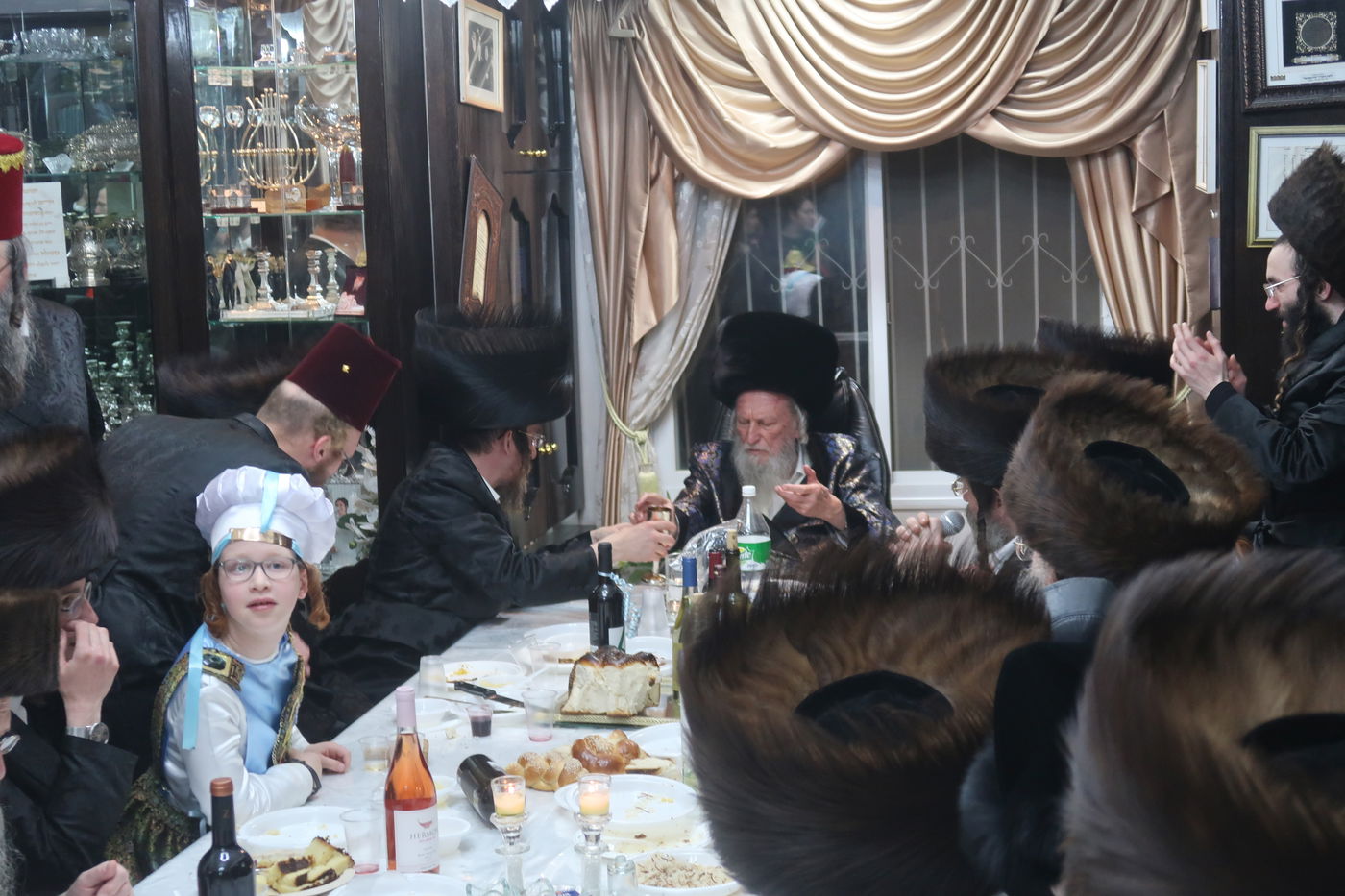 פורים בביתו של ה"בבא נחום" רבי נחום כהן