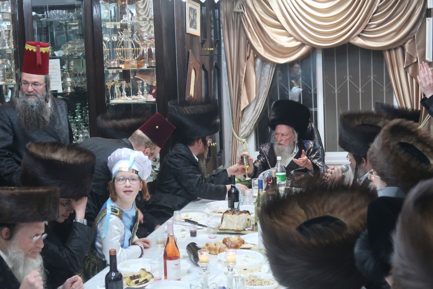 פורים בביתו של ה"בבא נחום" רבי נחום כהן