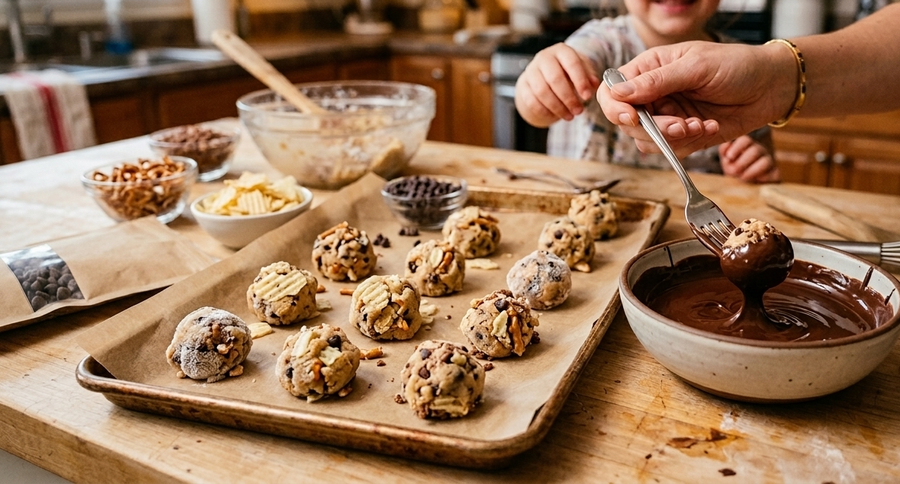 כדורי בצק עוגיות מושחתים שתוכלו להכין עם הילדים בבית