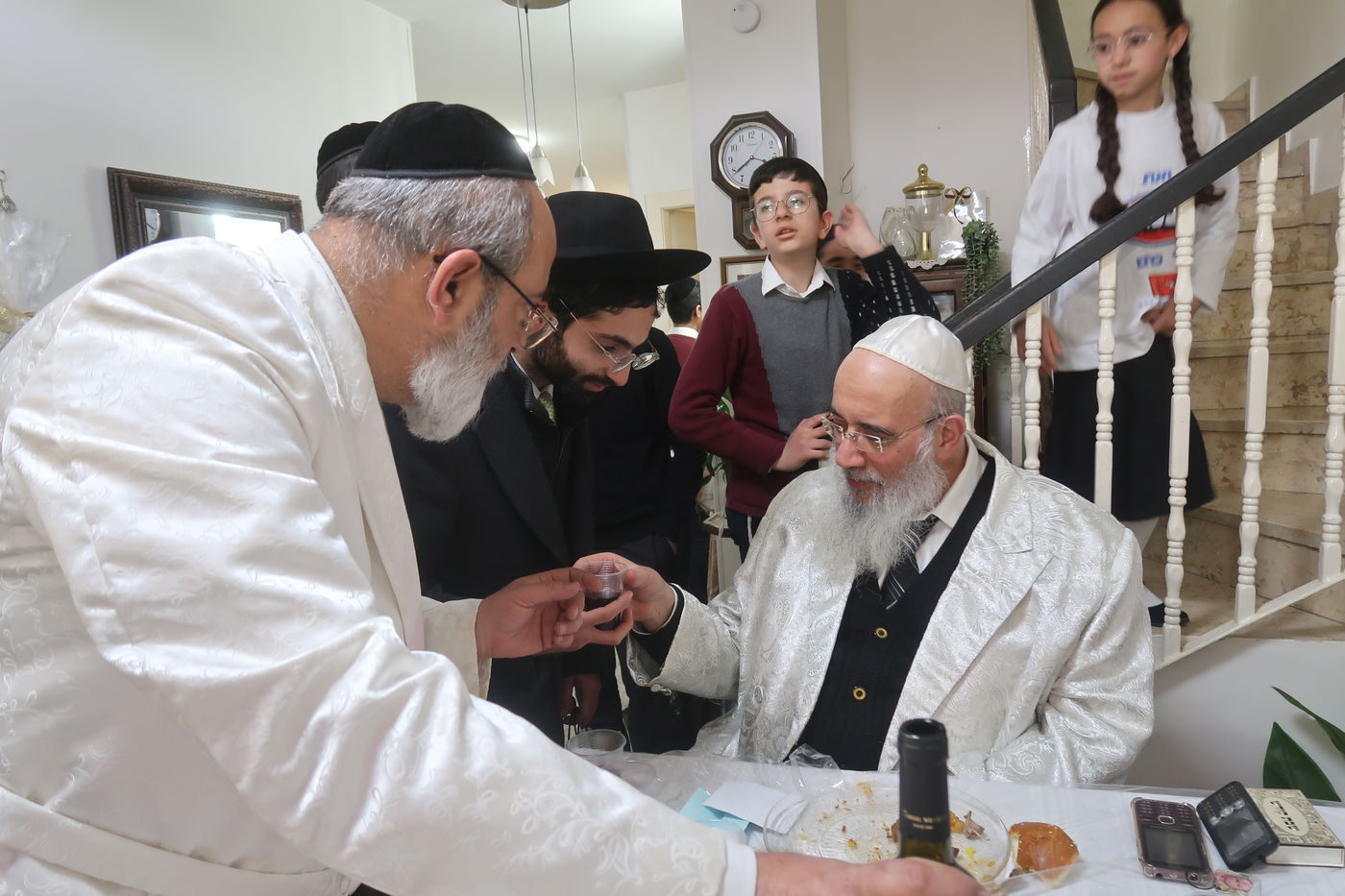 פורים אצל הגאון רבי יעקב שכנזי 