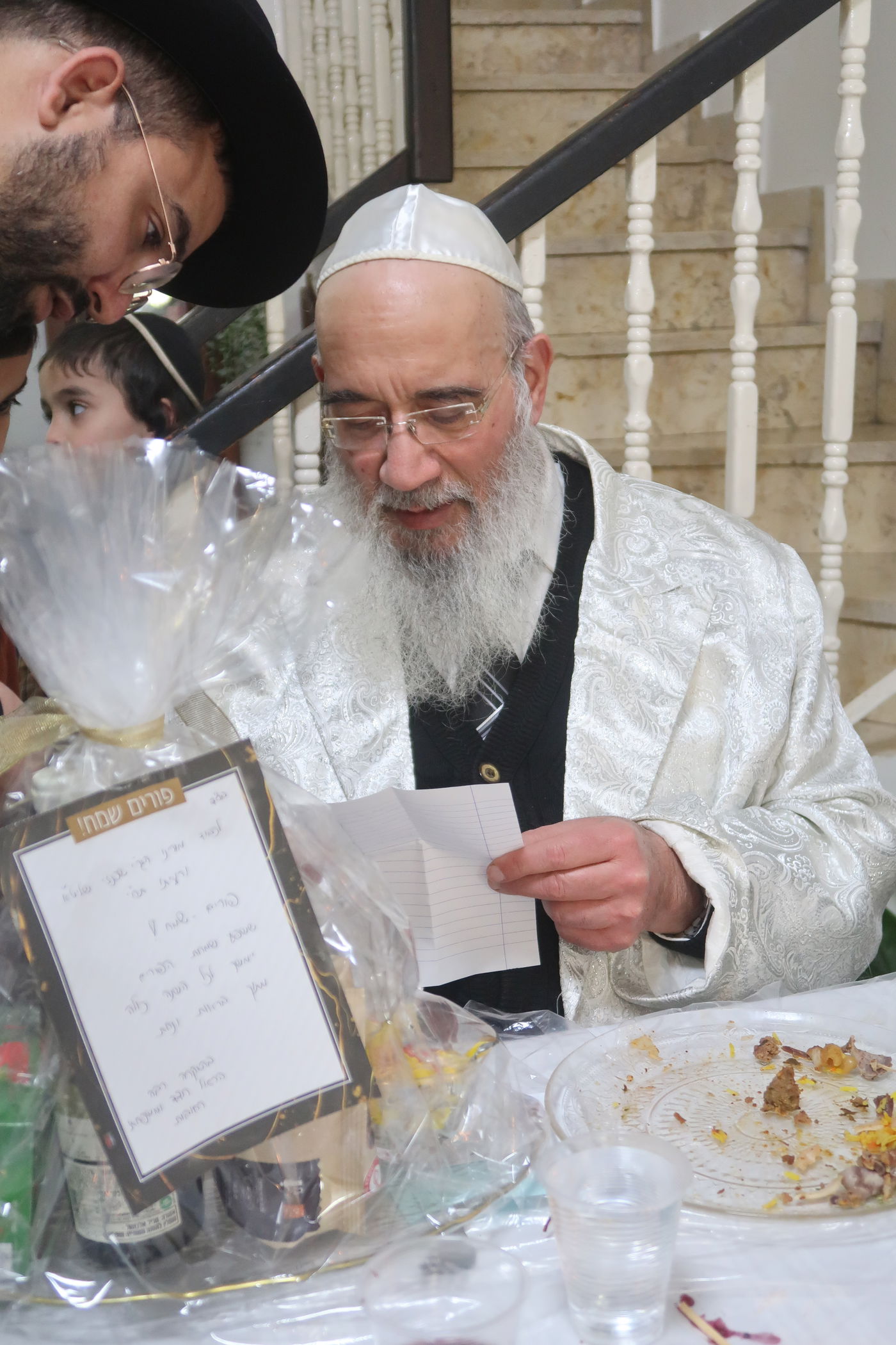 פורים אצל הגאון רבי יעקב שכנזי 