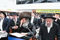 המשפיע הרה"צ רבי אלימלך בידרמן במעמד רינה של תורה