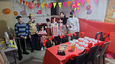 המקלט שהפך למשתה ושמחה