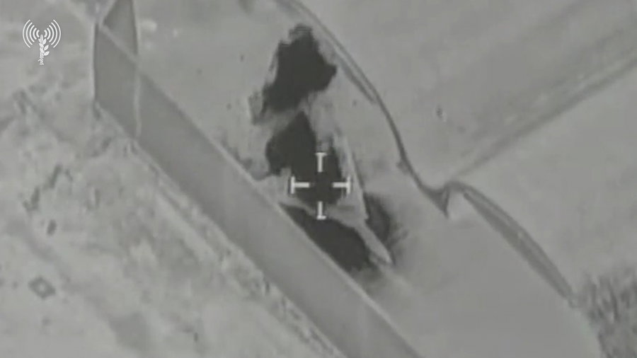 לקט תיעודים של תקיפת כלי טיס של צבא איראן