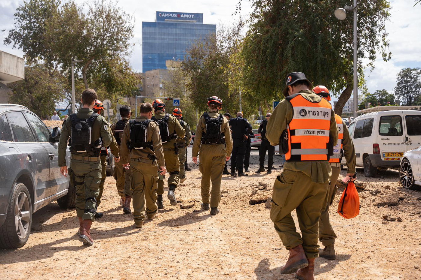 כוחות פיקוד העורף בזירות הנפילה