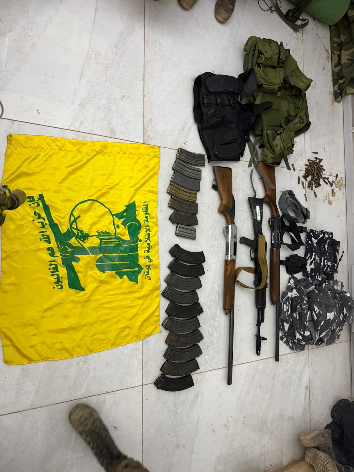 אמצעי הלחימה שאותרו בדרום לבנון