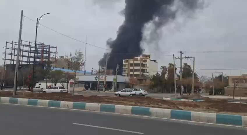 תקיפה של מאגר דלק ליד נמל התעופה בעיר כרמאן