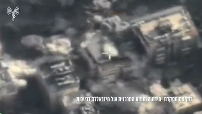 בתיעוד צבעוני: צה"ל הוריד בניין על ראשו של מפקד היחידה הבכיר בחיזבאללה  