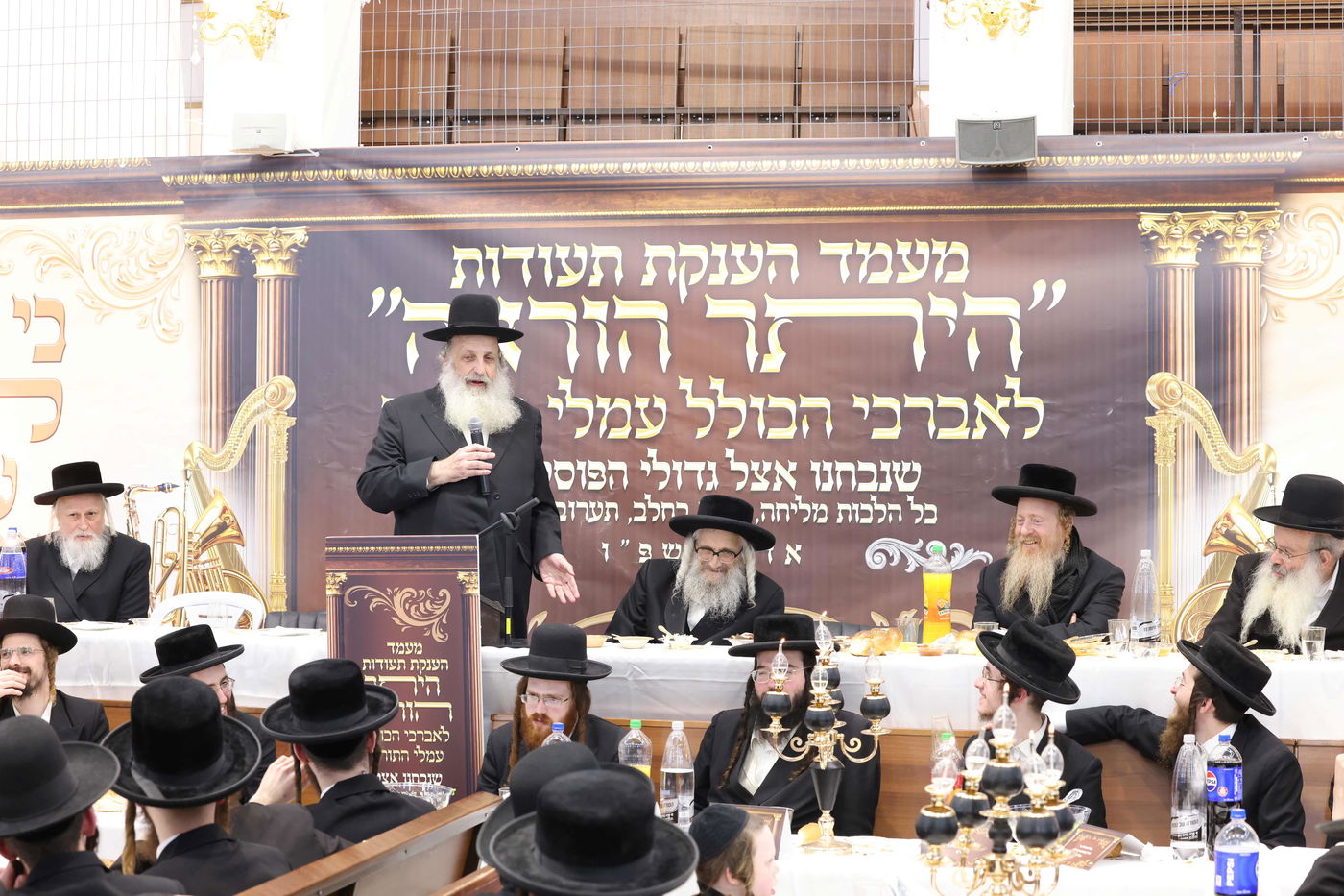 הגאון הרב צבי ברוורמן נואם במעמד