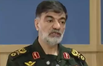 מסר מאיים. מפקד משטרת איראן