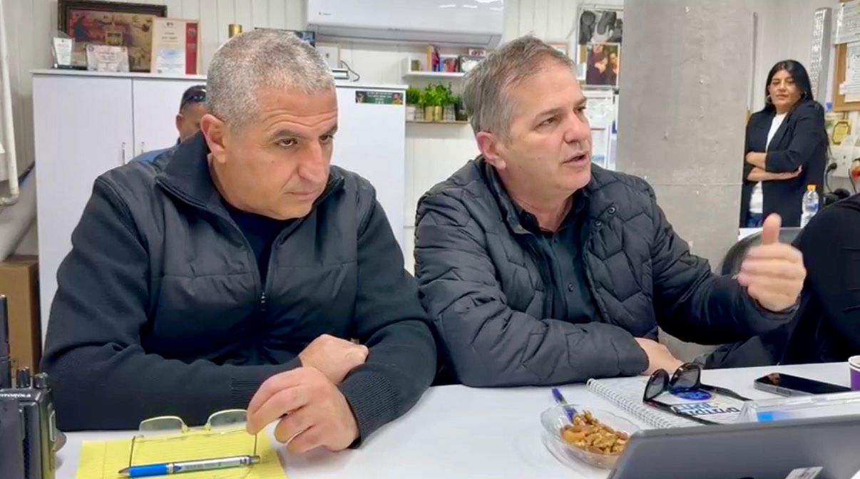 השר עם ראש העיר