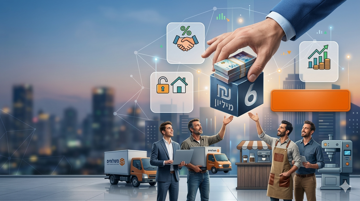 בעלי עסקים רבים מגלים: כך ניתן לקבל הלוואה של עד 6 מיליון ₪