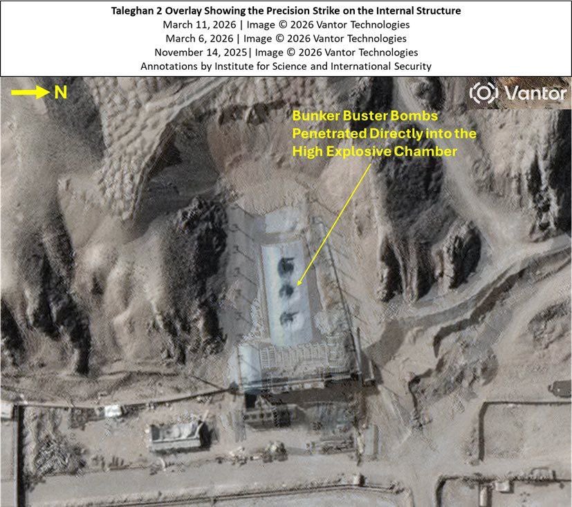 תיעוד ההפצצות על המתקן הצבאי