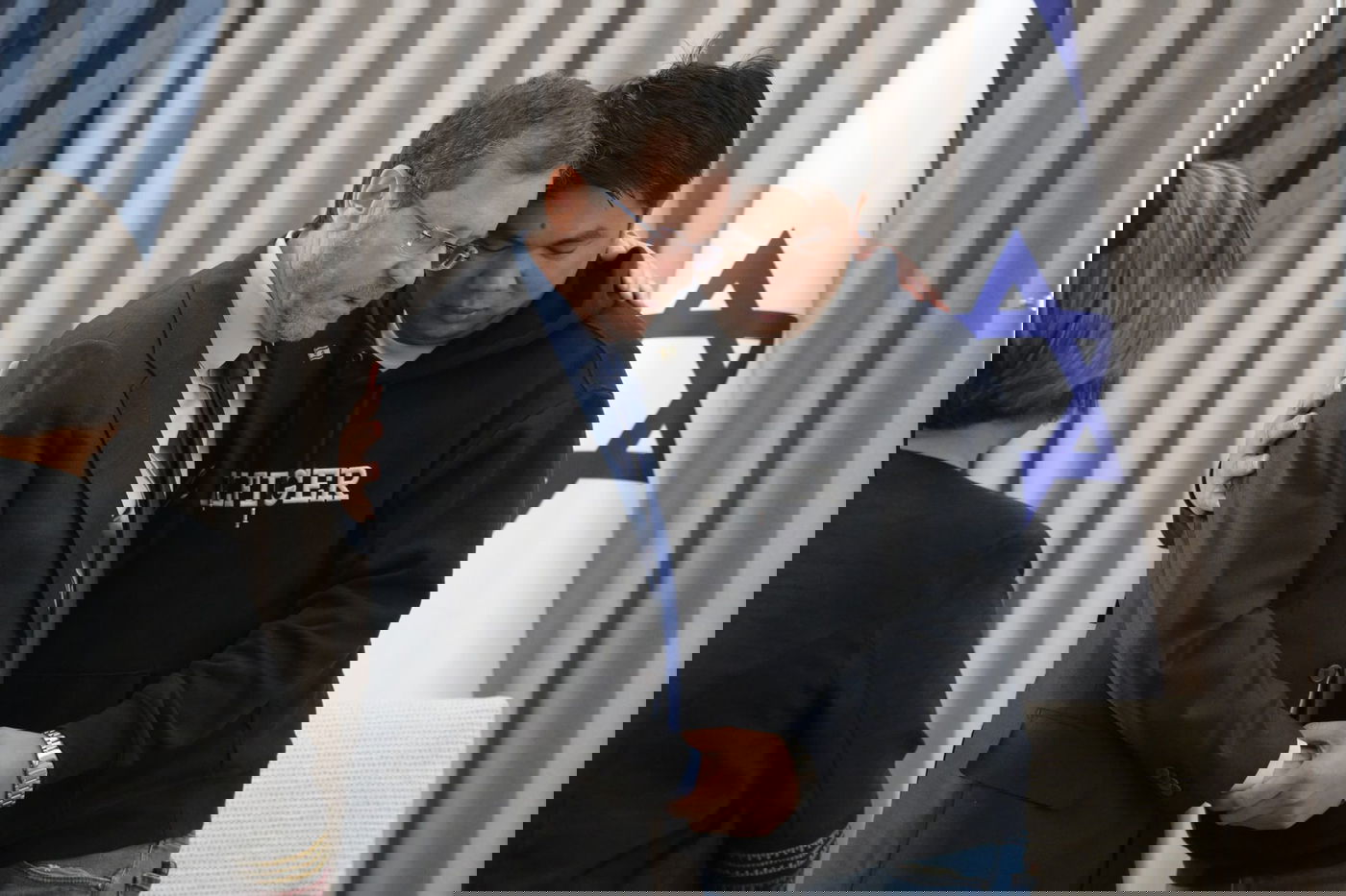 הנשיא בפגישה עם בני המשפחה