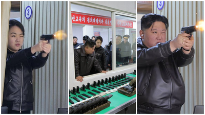 דיקטטורית קטנה: 'קים ג’ו-אה' יורה באש חיה לצד אביה במפעל תחמושת