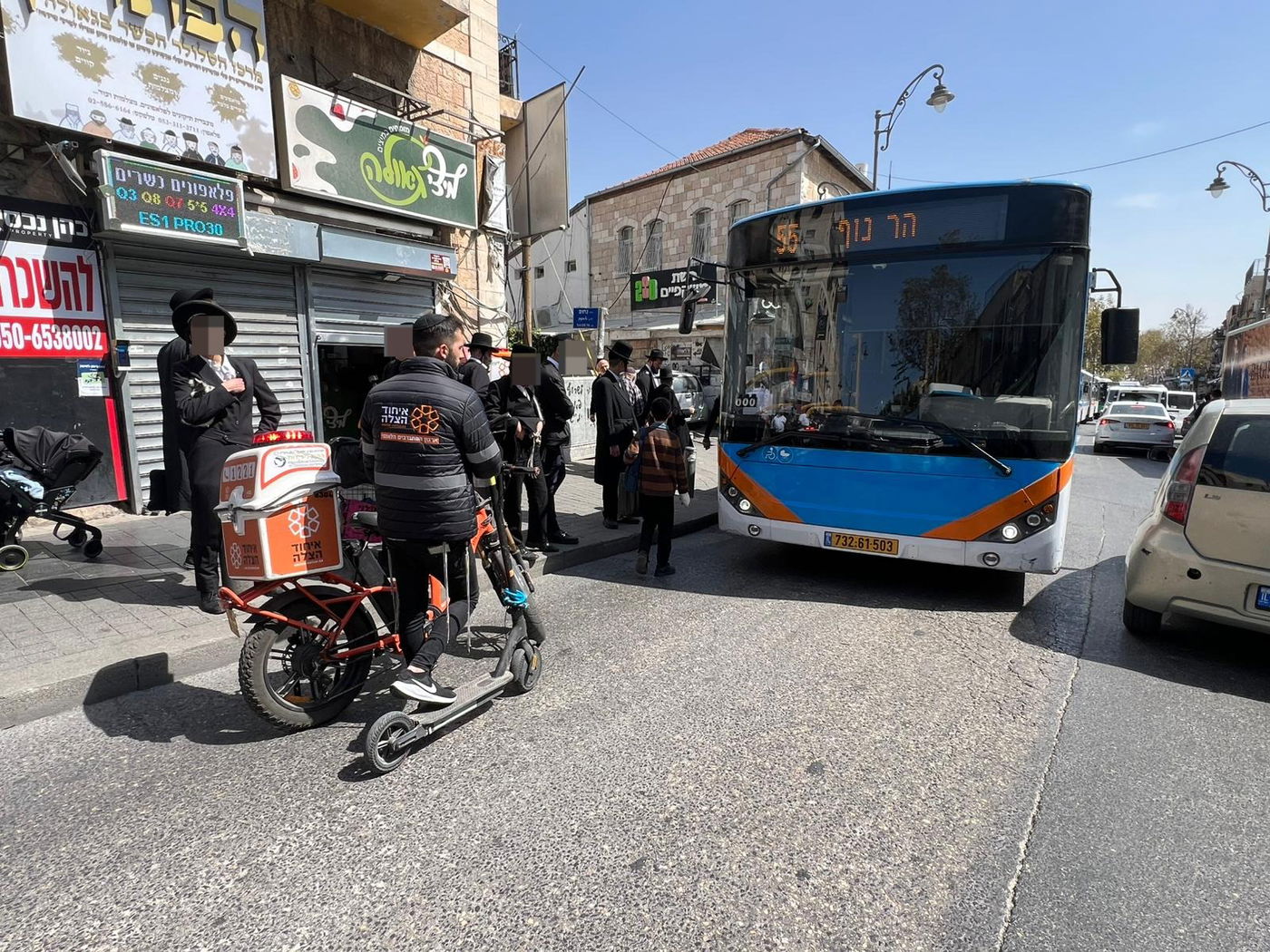 זירת התאונה