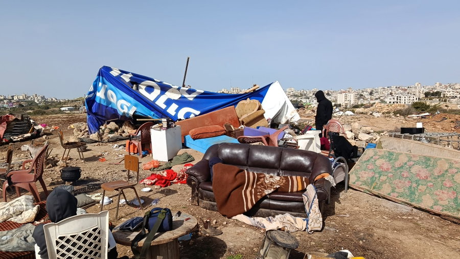 בזמן מלחמה: כוחות הביטחון הרסו מבנים בגבעת בית ענות בהר חברון