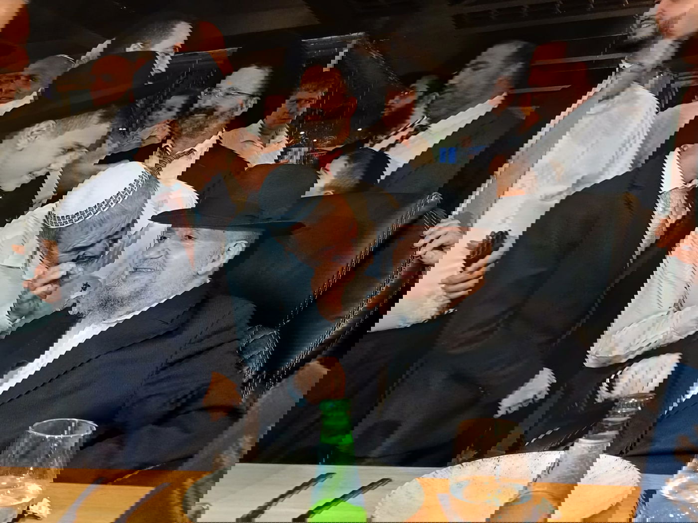 הרב נח בוכריץ עם גיסו הגר"מ מאזוז 