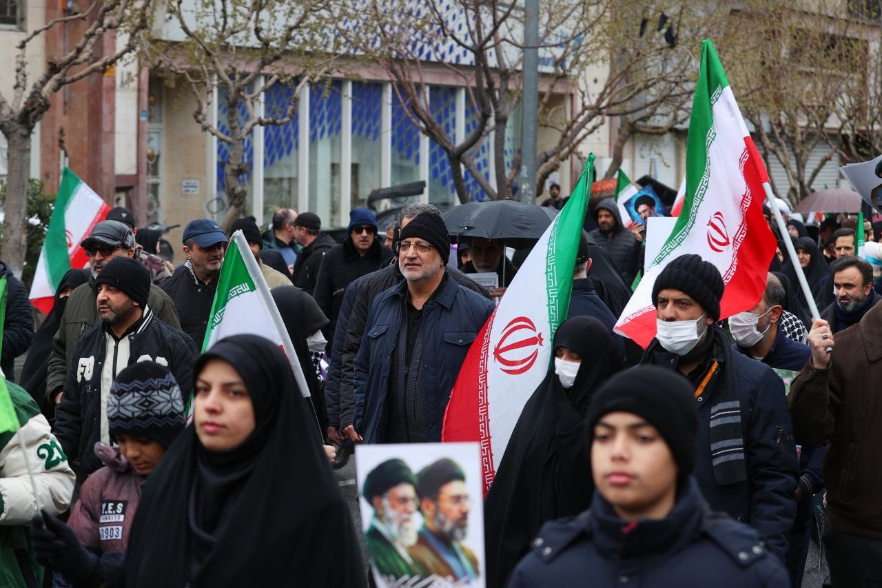 ראש עיריית טהרן אמש במצעד יום אל-קודס