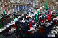 ראש עיריית טהרן אמש במצעד יום אל-קודס