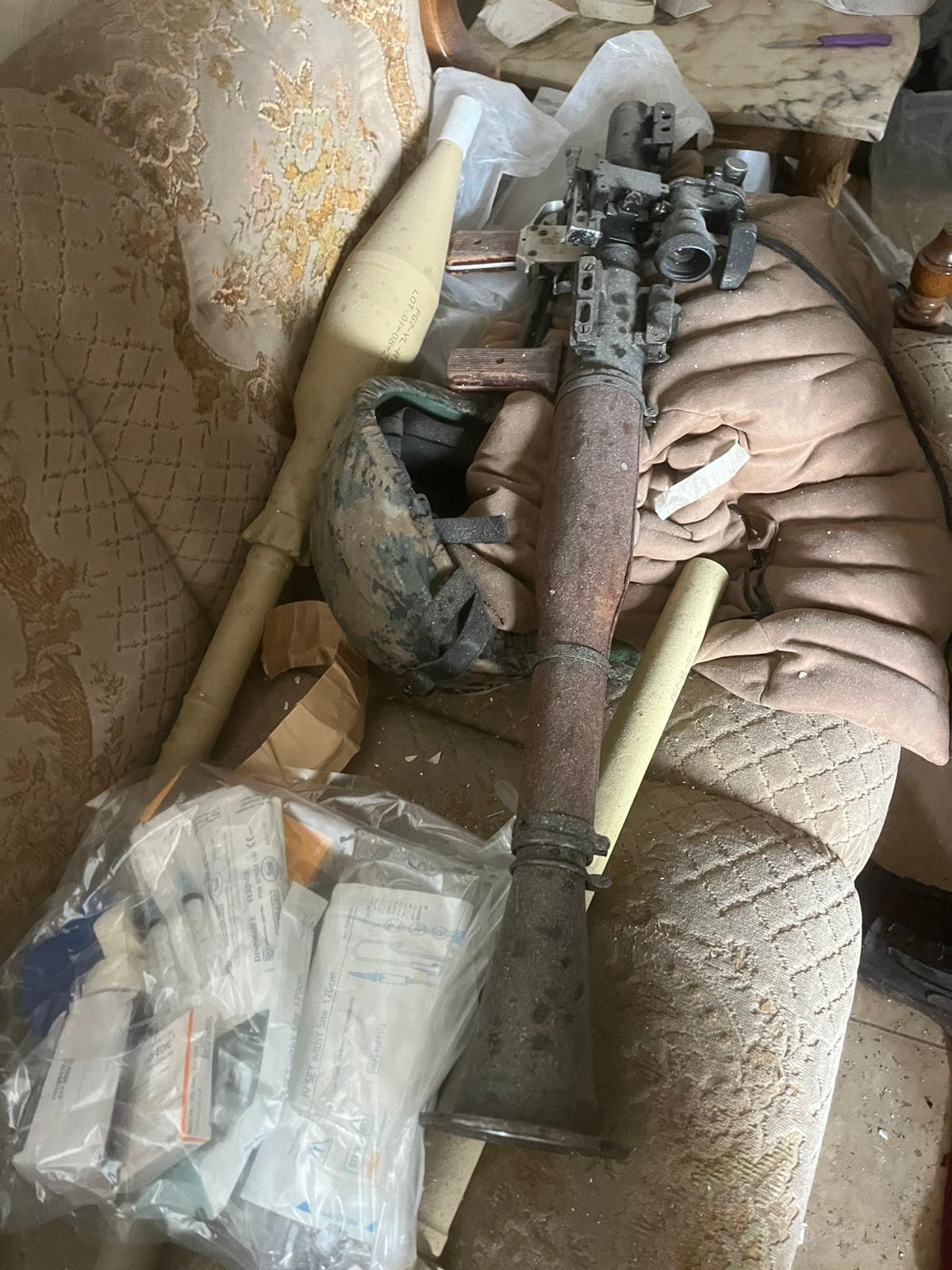 אמצעי לחימה שאותרו