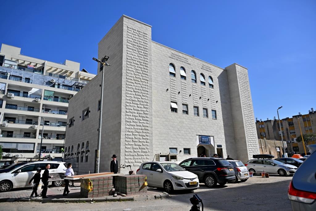 מעמד קריאת שם למקוה טהרה בבית החסידים גור באשדוד