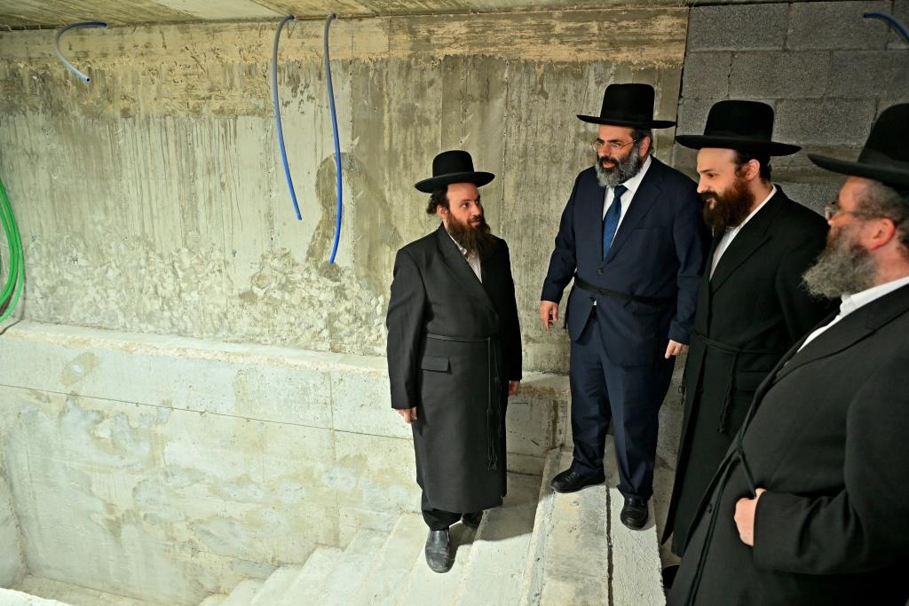 מעמד קריאת שם למקוה טהרה בבית החסידים גור באשדוד