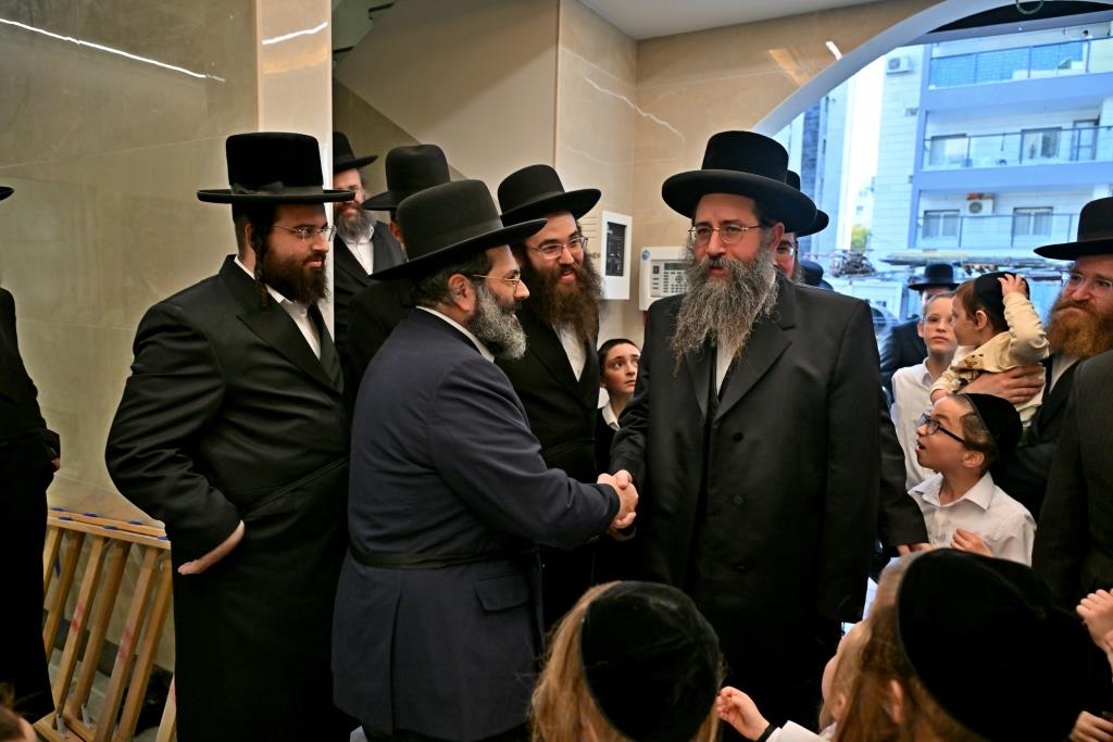 מעמד קריאת שם למקוה טהרה בבית החסידים גור באשדוד