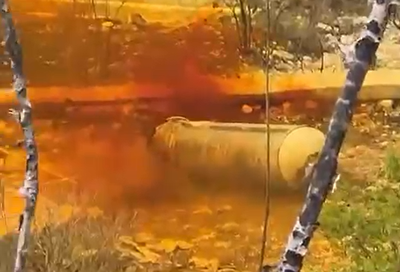 התיעוד שעורר בהלה: מהו החומר הצהוב שנפלט משבר היירוט בצפת? | תיעוד