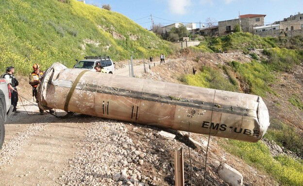 חלקי טיל בצפת השבוע