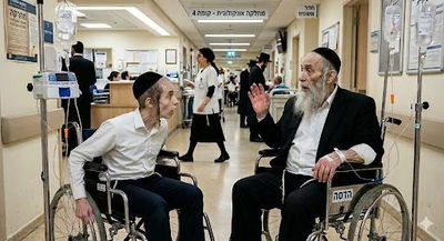 פגישה מפתיעה במסדרונות בית החולים