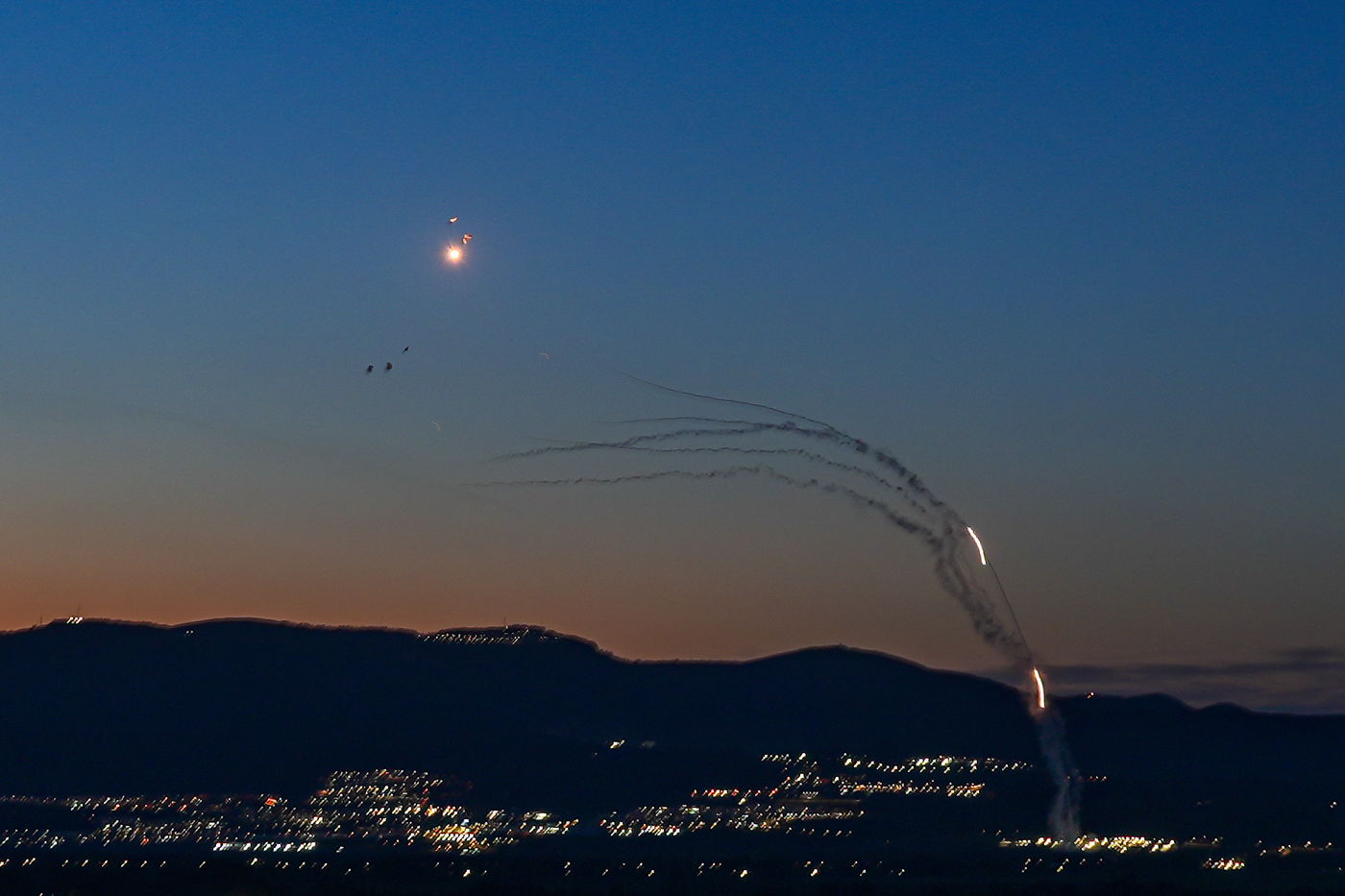 מהיירוטים בצפון אמש