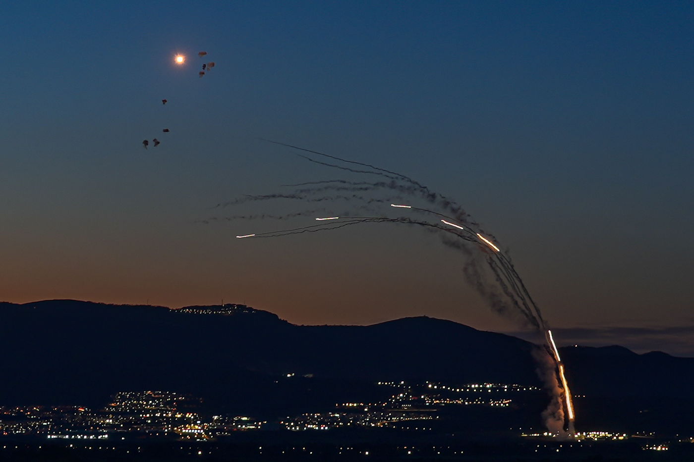 מהיירוטים בצפון אמש