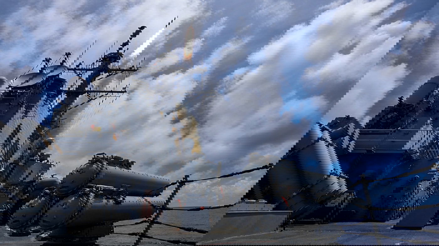 ספינת המלחמה של ארה"ב בפעילות