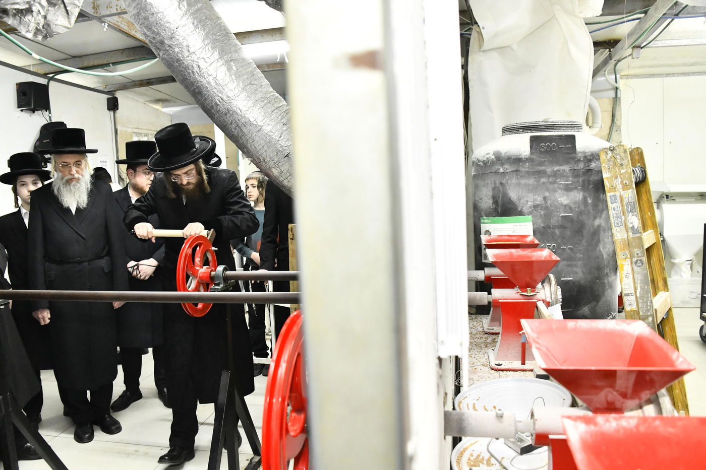 האדמו"ר מסאדיגורה בטחינת חיטים
