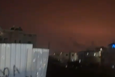 הבדואים צילמו: זירת הנפילה בעיר דימונה | כב"ה: דווח על קריסת מבנה