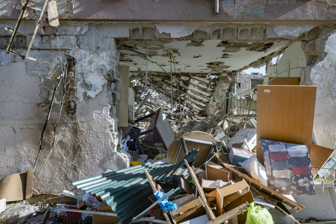 זירת הפגיעה בדימונה, הבוקר