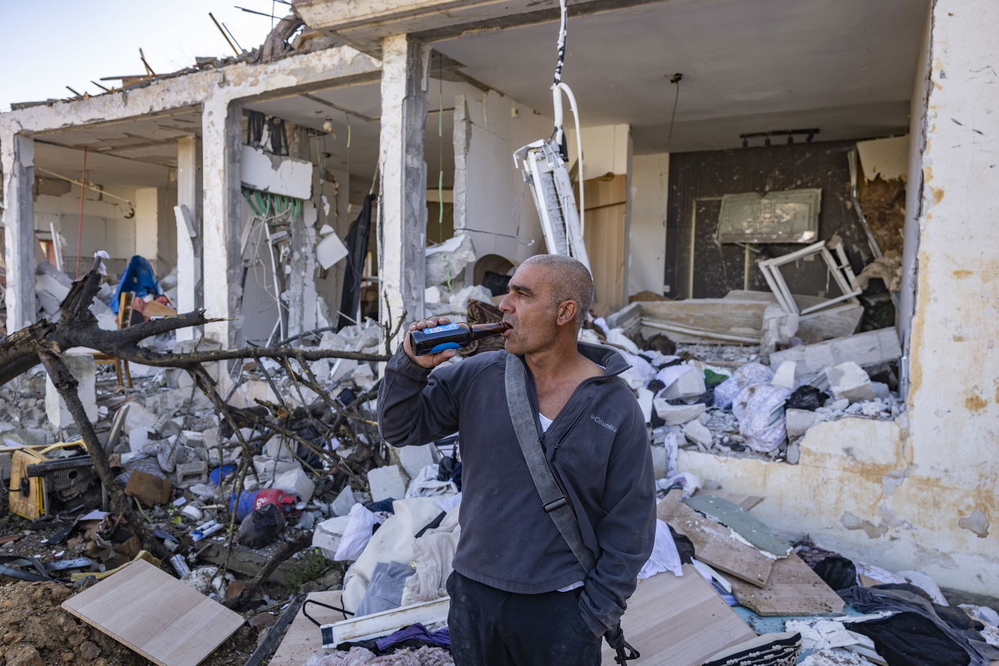 זירת הפגיעה בדימונה, הבוקר