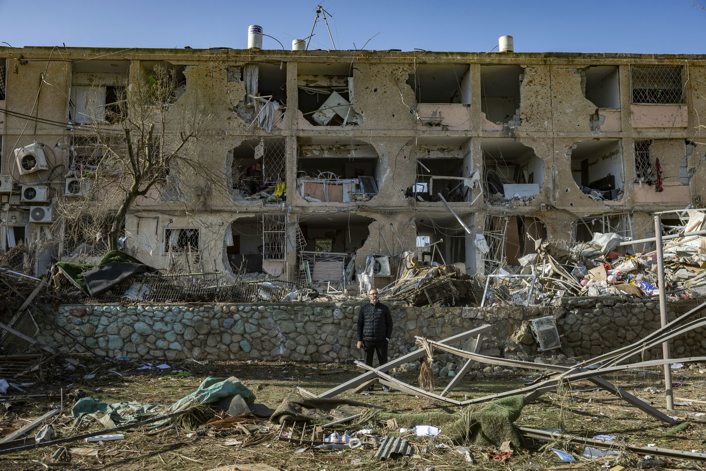 זירת הפגיעה בדימונה, הבוקר