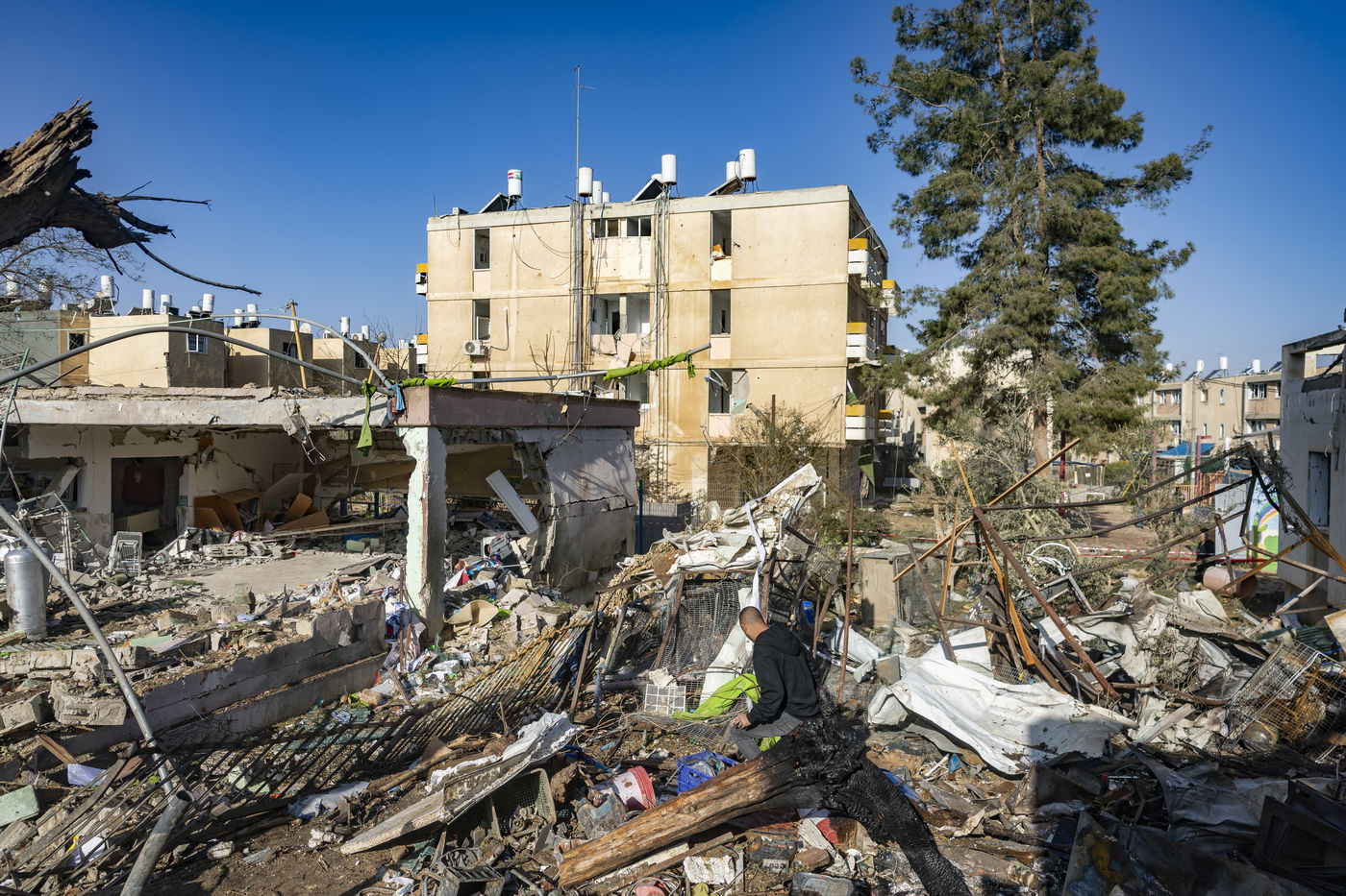 זירת הפגיעה בדימונה, הבוקר