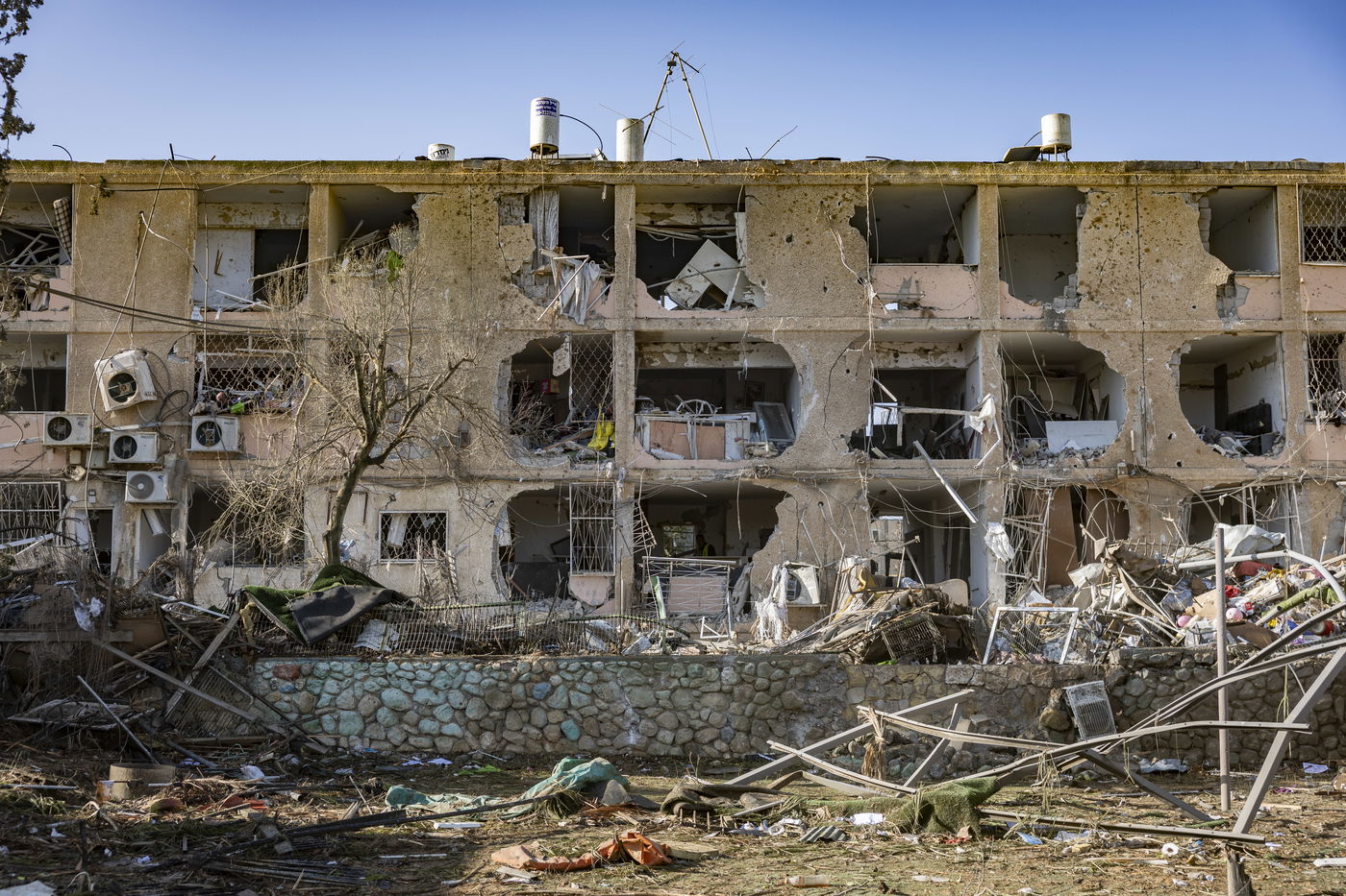 זירת הפגיעה בדימונה, הבוקר