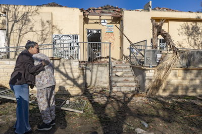 זירת הפגיעה בדימונה, הבוקר