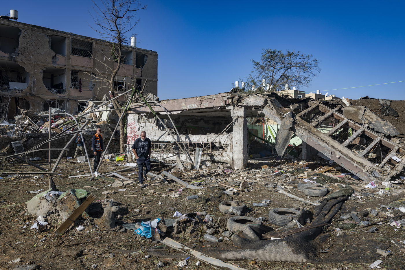 זירת הפגיעה בדימונה, הבוקר