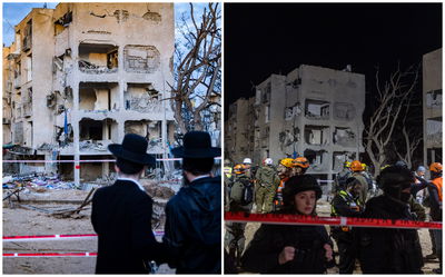 ביום ובלילה: כך נראית זירת הפגיעה הישירה והקשה בעיר הדרומית - ערד | תיעוד