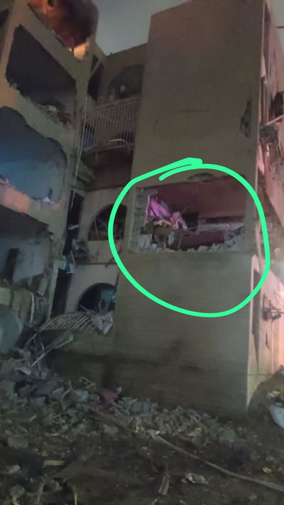 החדר שנהרס כליל