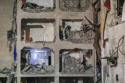 זירת הנפילה בערד, הלילה