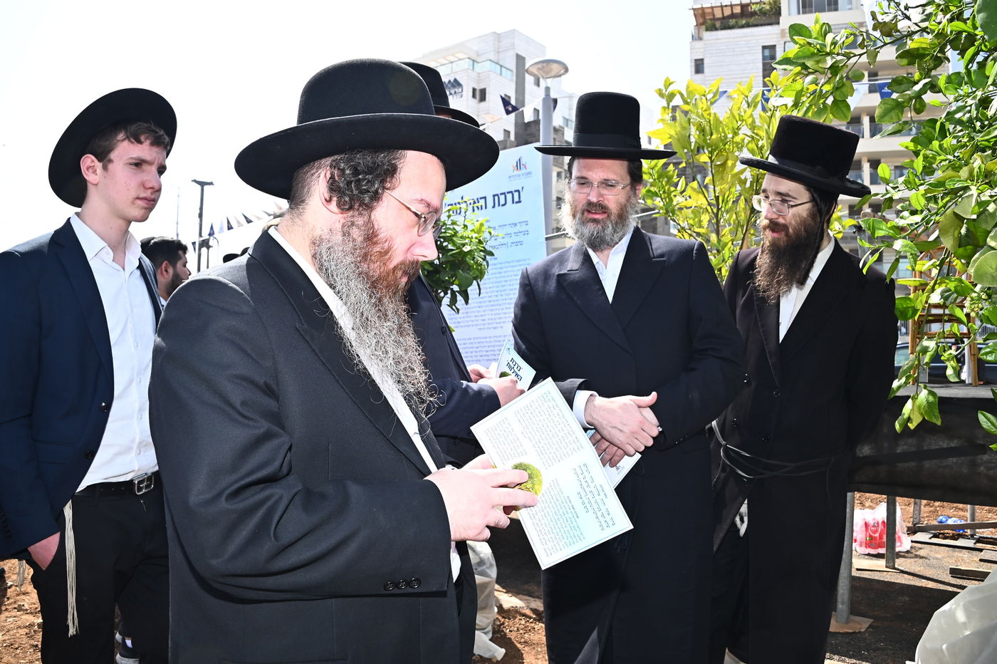 ברכת האילנות במתחם הסופרים בב"ב