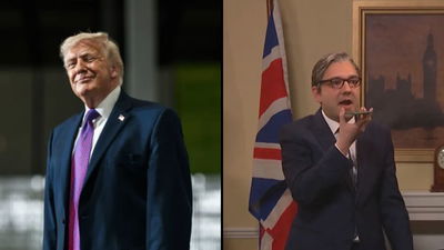 "יעשה הכל חוץ מלתפוס עמדה": טראמפ משתף מערכון הלועג לסטארמר